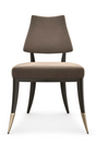 Taupe Velvet Dining Chair | Caracole Caress | Oroa.com