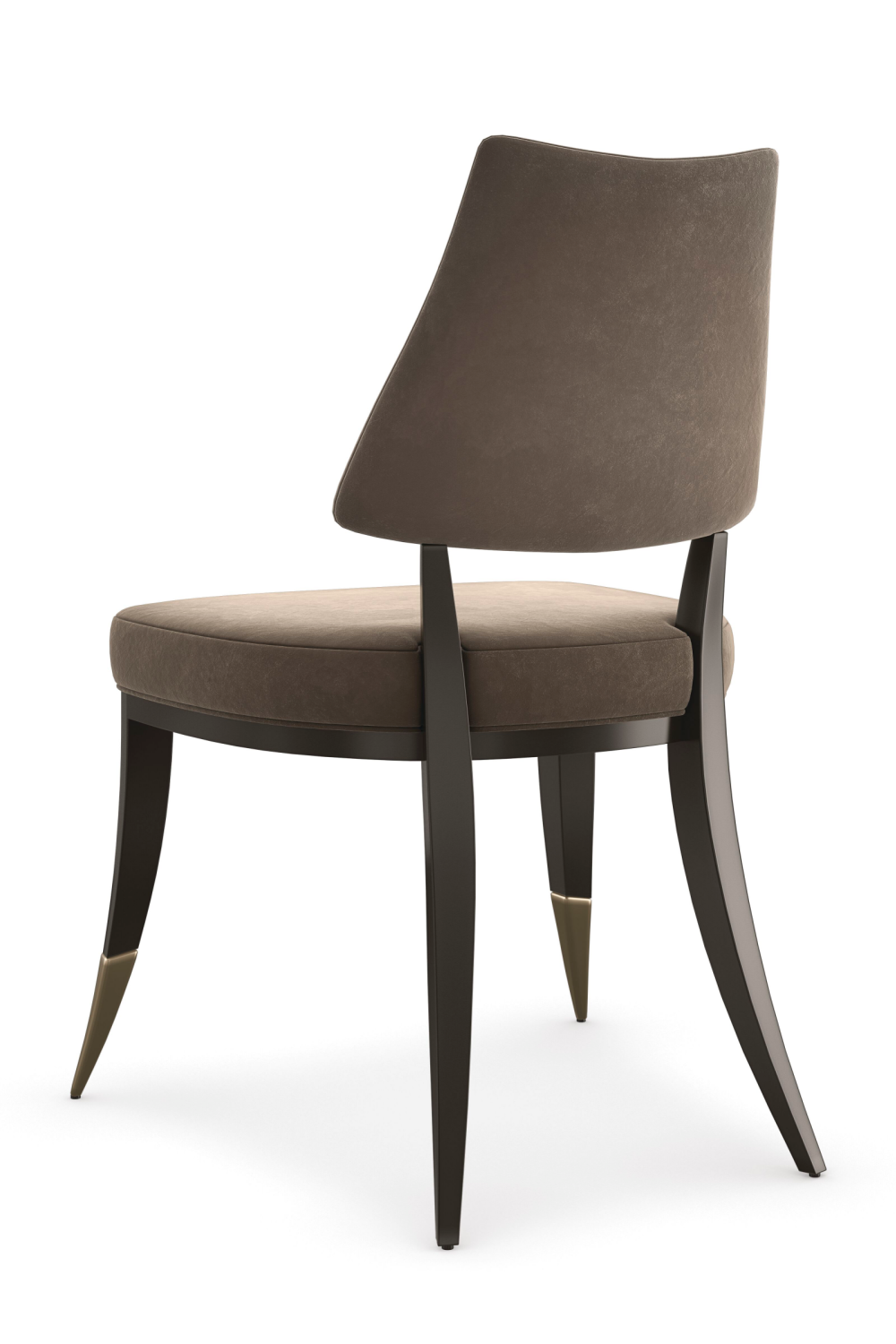 Taupe Velvet Dining Chair | Caracole Caress | Oroa.com
