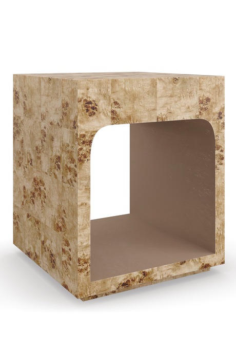Mappa Burl End Table | Caracole Burlesque | Oroa.com