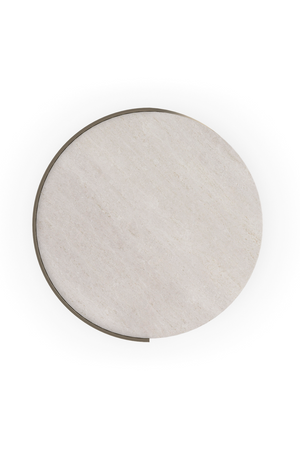 Spiral Silver Leaf Side Table | Caracole Nautilus | Oroa.com