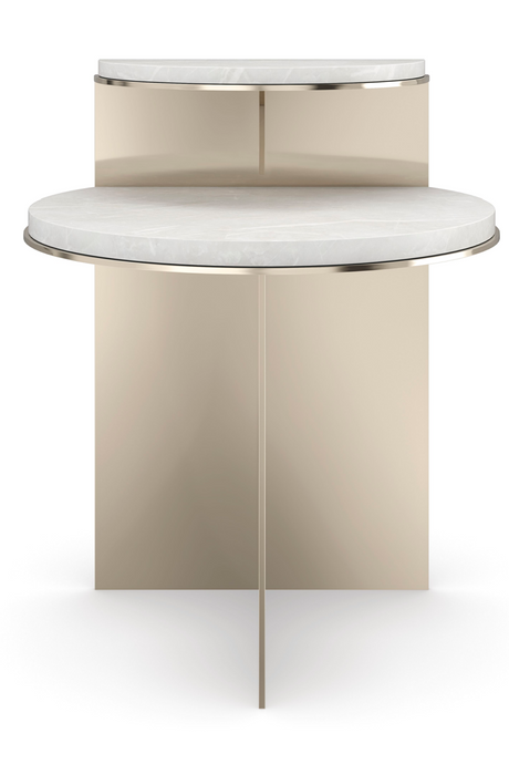 Gold Modern End Table | Caracole Touche' Light | Oroa.com