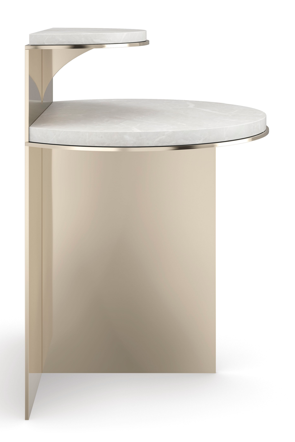 Gold Modern End Table | Caracole Touche' Light | Oroa.com