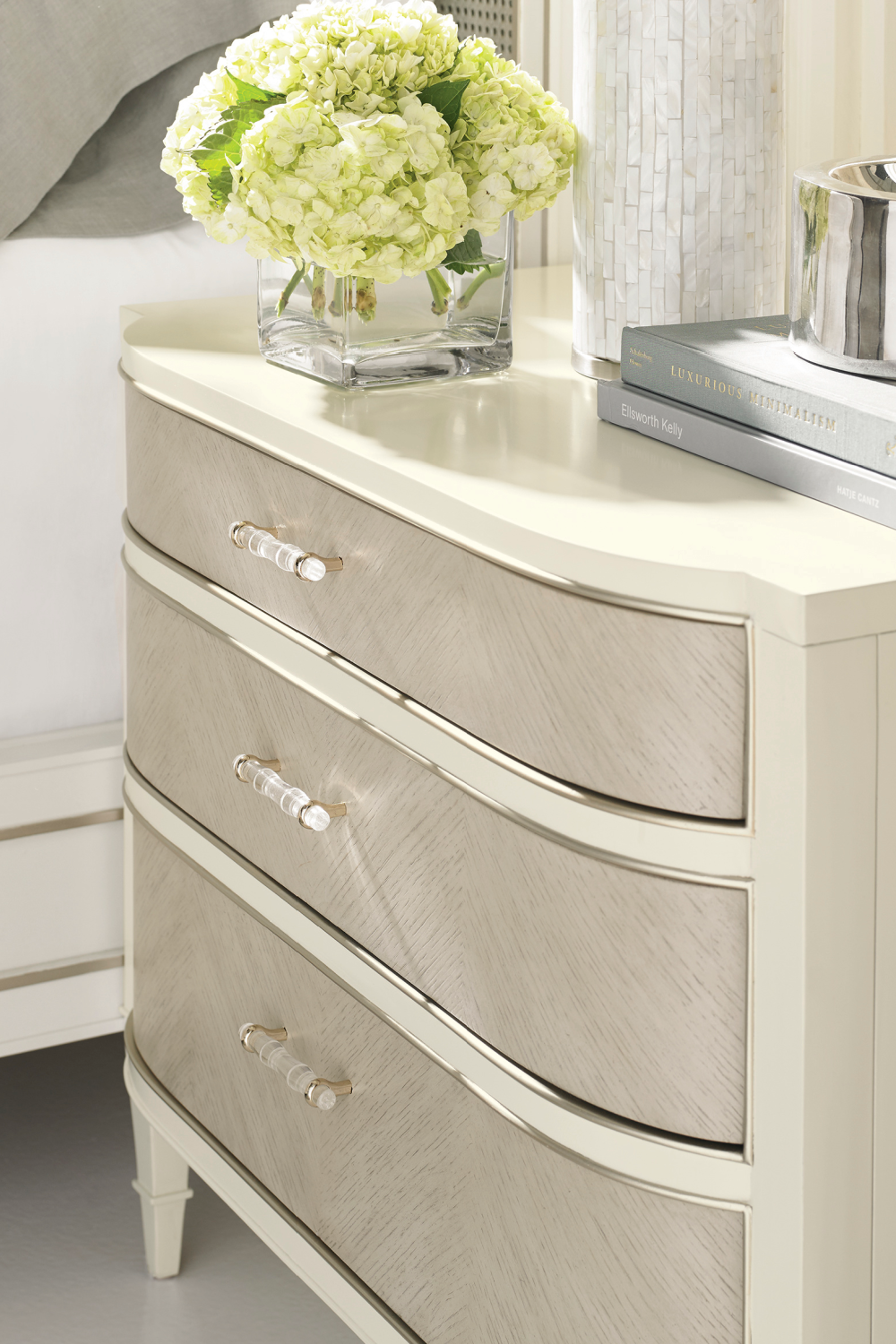 Taupe Modern Nightstand | Caracole Dress Code | Oroa.com