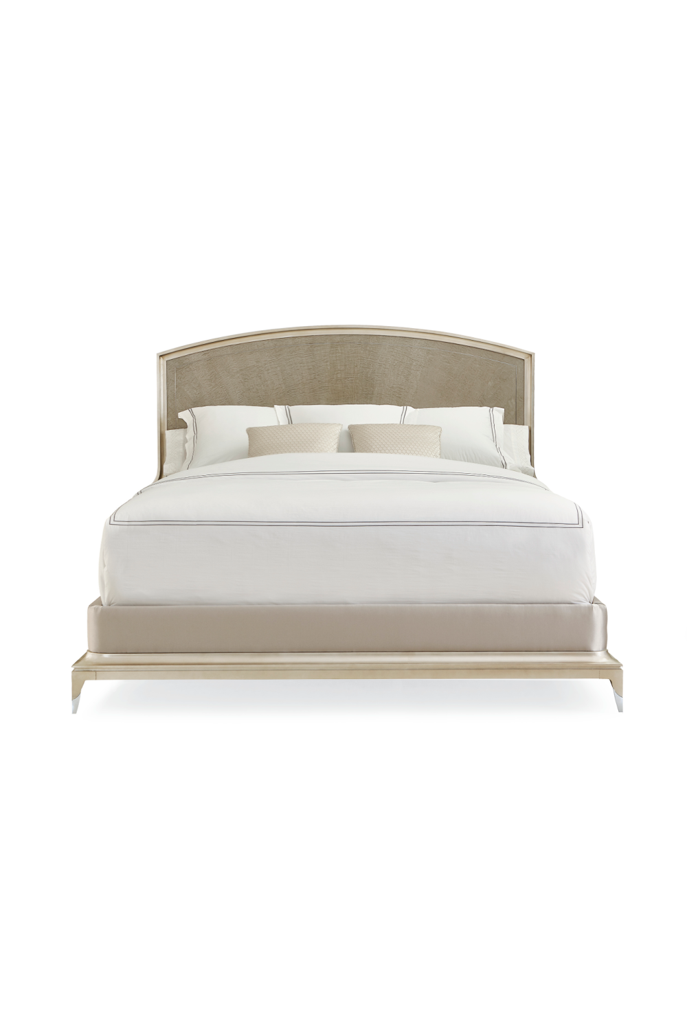 Metallic Outlined King Bed | Caracole Rise To The Occasion | Oroa.com