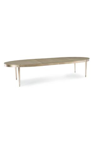 Silver Leaf Oval Dining Table | Caracole A House Favorite | Oroa.com
