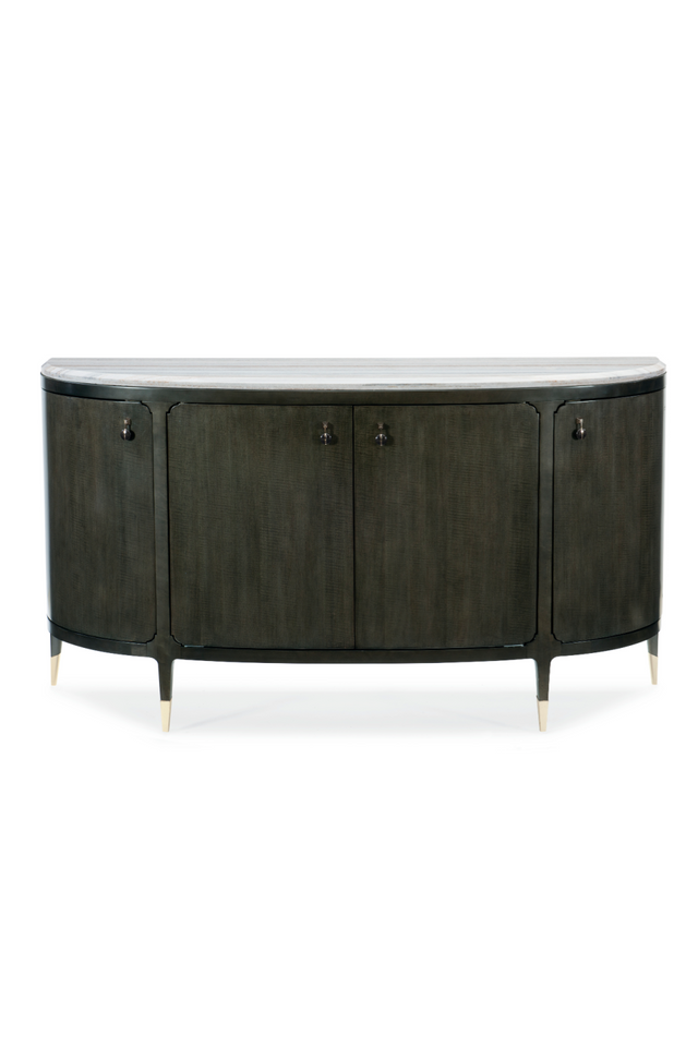 Black 4-Door Console Table | Caracole Serve Yourself | Oroa.com
