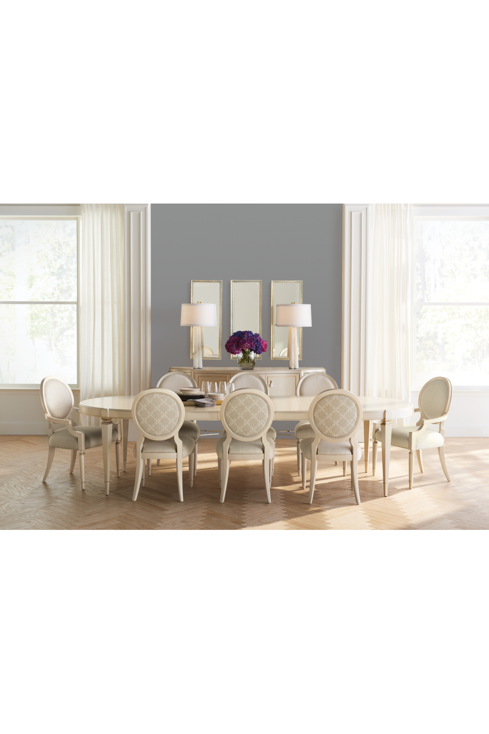 Round Back Dining Chair Caracole Chitter Chatter OROA