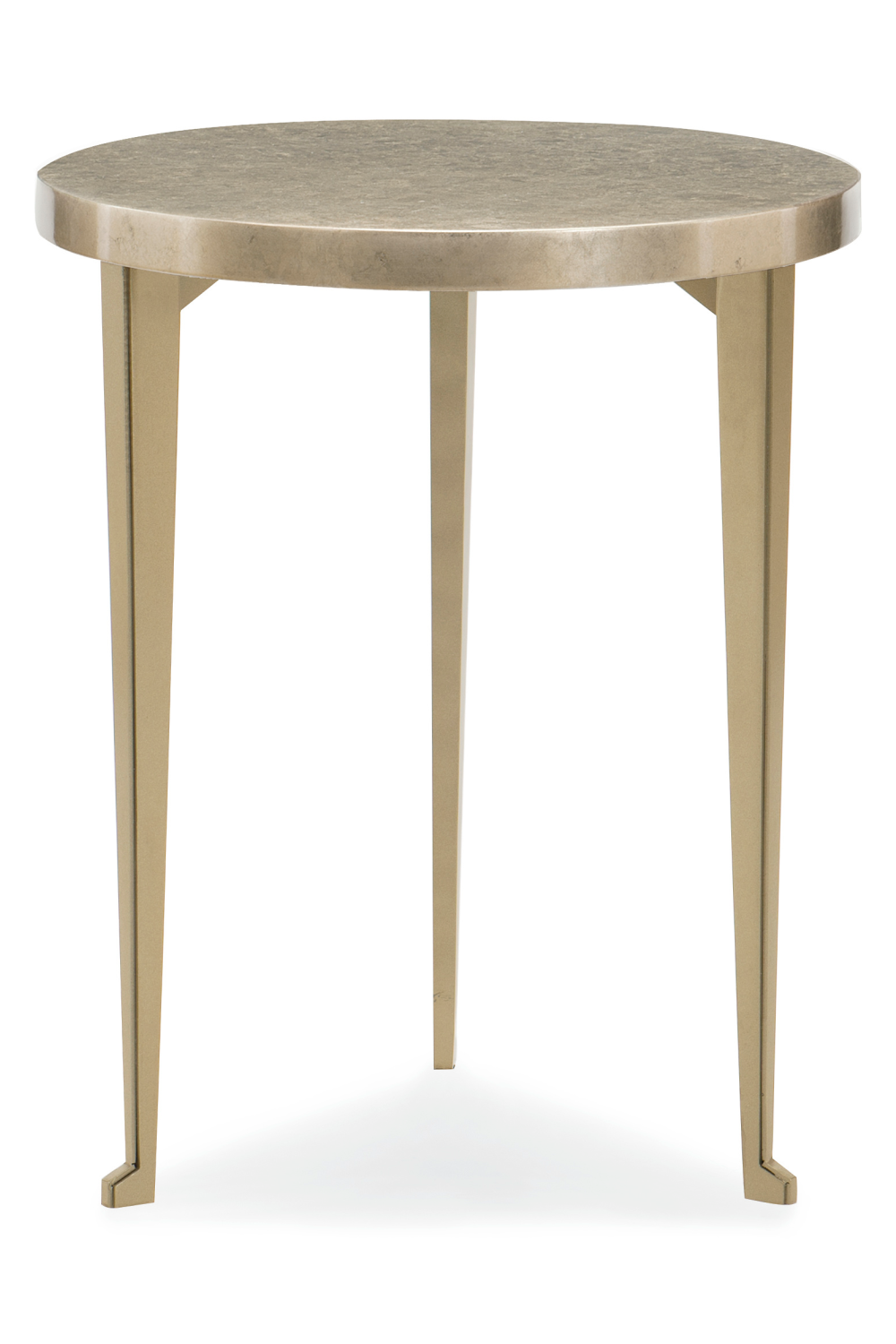 Gold Leaf Round Side Table | Caracole Honey Bunch | Oroa.com