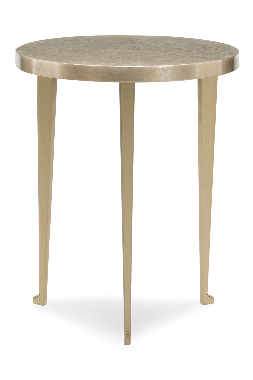 Gold Leaf Round Side Table | Caracole Honey Bunch | Oroa.com