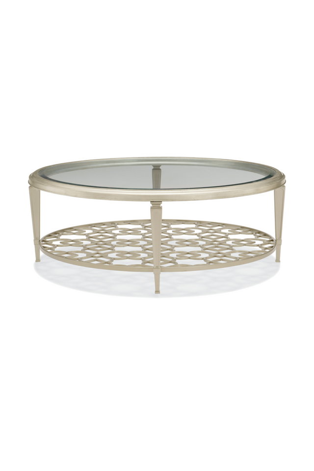 Bevelled Glass Coffee Table | Caracole Social Gathering | Oroa.com