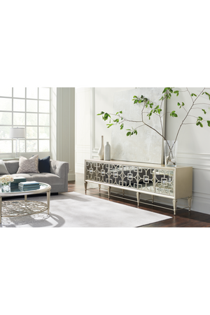 Bevelled Glass Coffee Table | Caracole Social Gathering | Oroa.com