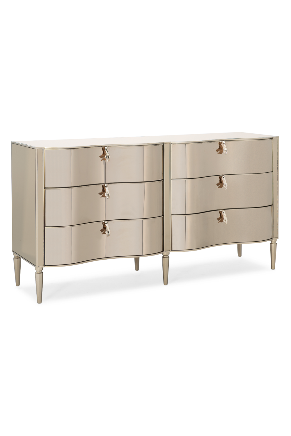Gold 6-Drawer Dresser | Caracole Wonder-Full | Oroa.com