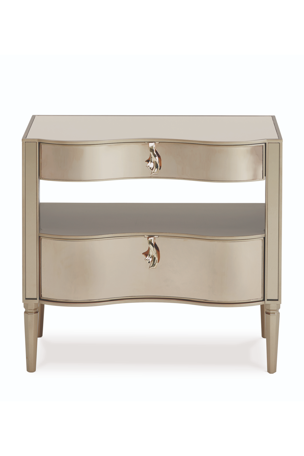 Gold Modern Bedside Table | Caracole It's A Small Wonder | Oroa.com