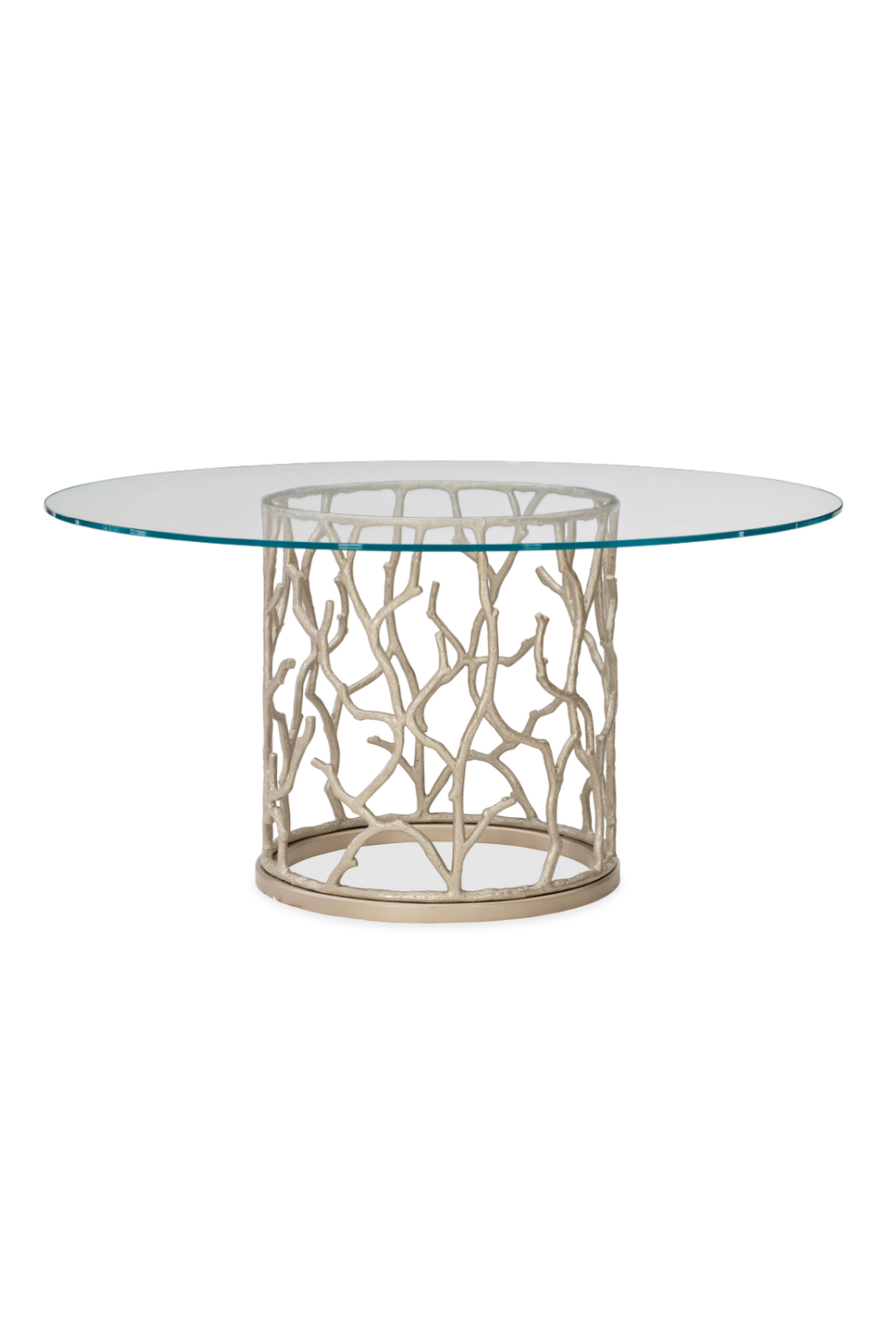 Round Glass Modern Dining Table | Caracole Around The Reef | Oroa.com