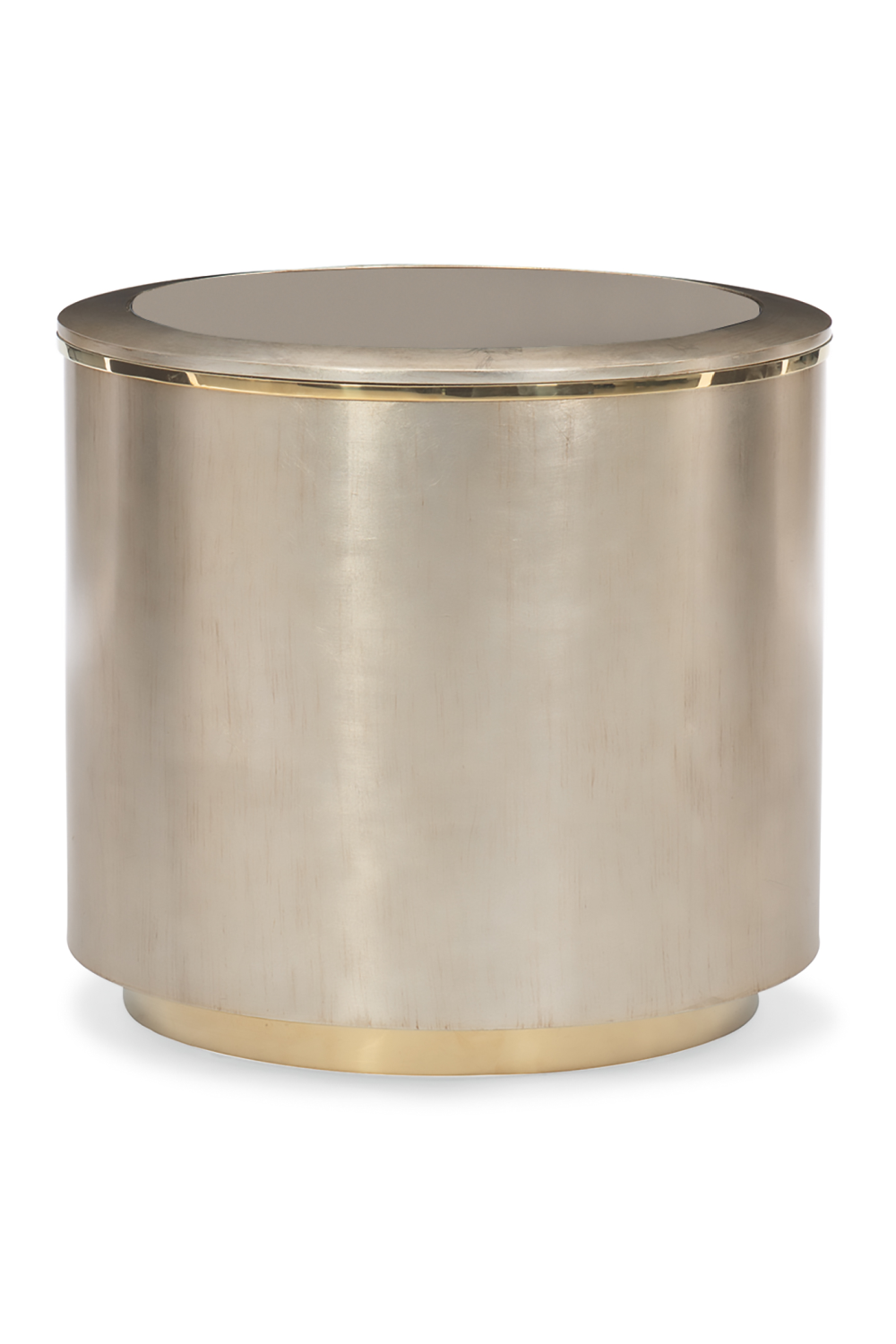 Cylindrical Gold Side Table | Caracole All Around | Oroa.com