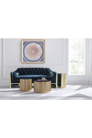 Cylindrical Gold Side Table | Caracole All Around | Oroa.com