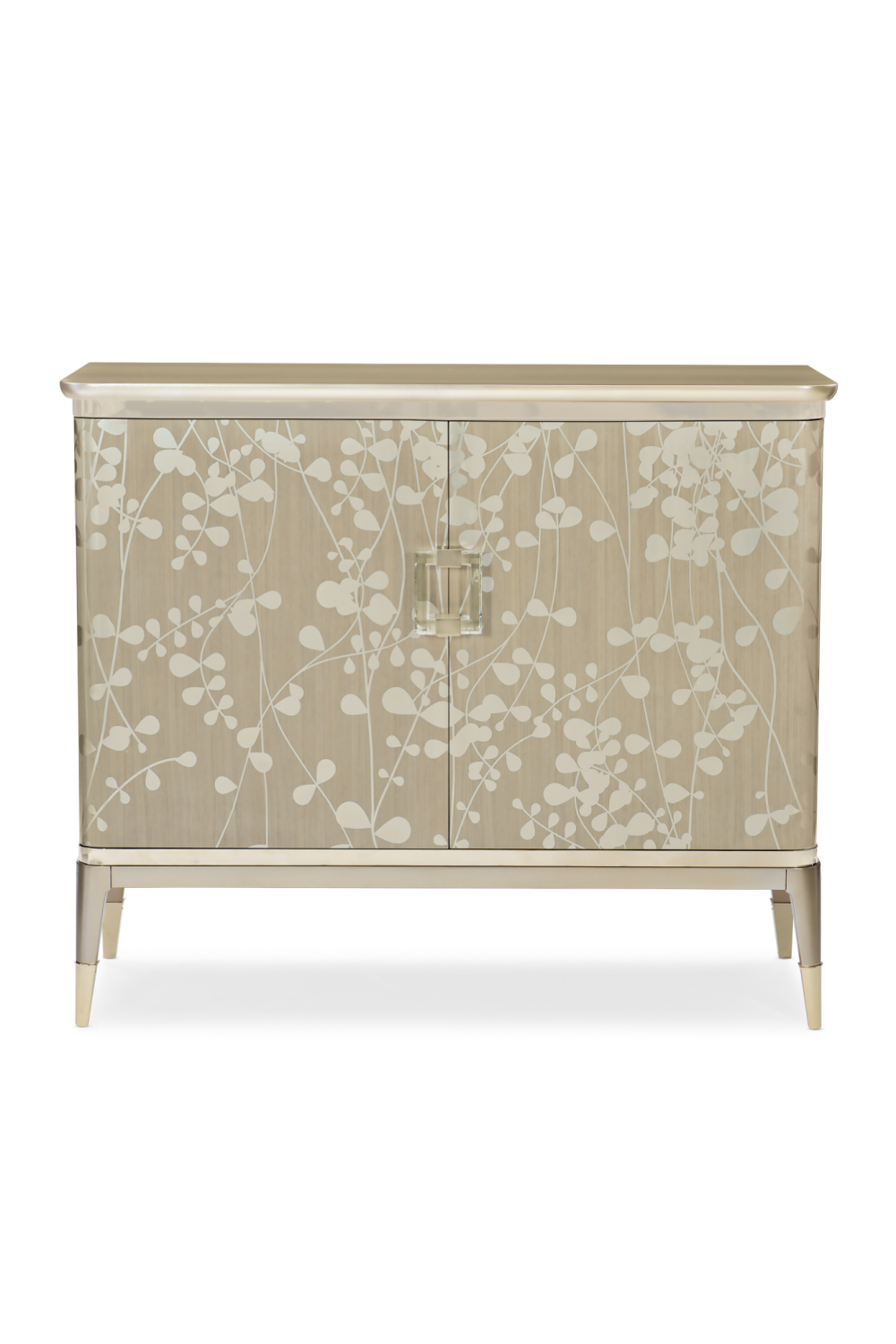 Leaf Patterned Taupe Sideboard | Caracole A Shimmer Of Light | Oroa.com