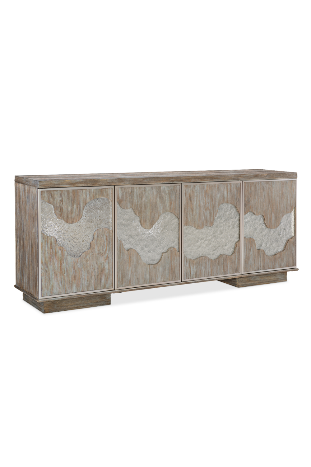 Cast Glass Accented Sideboard | Caracole Go With The Flow | Oroa.com