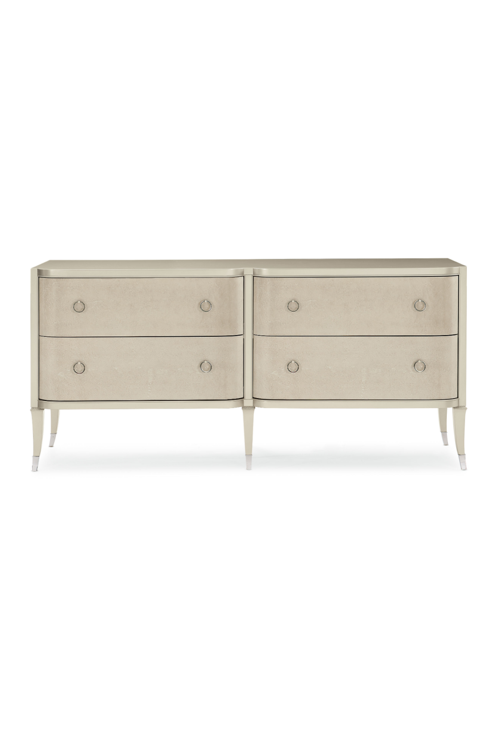 Silver 4-Drawer Dresser | Caracole His Or Hers | Oroa.com