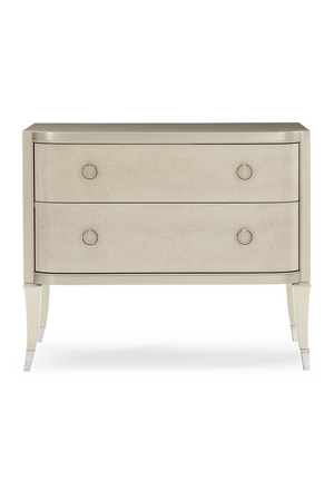 Soft Metallic 2-Drawer Nightstand | Caracole Perfect Match | Oroa.com