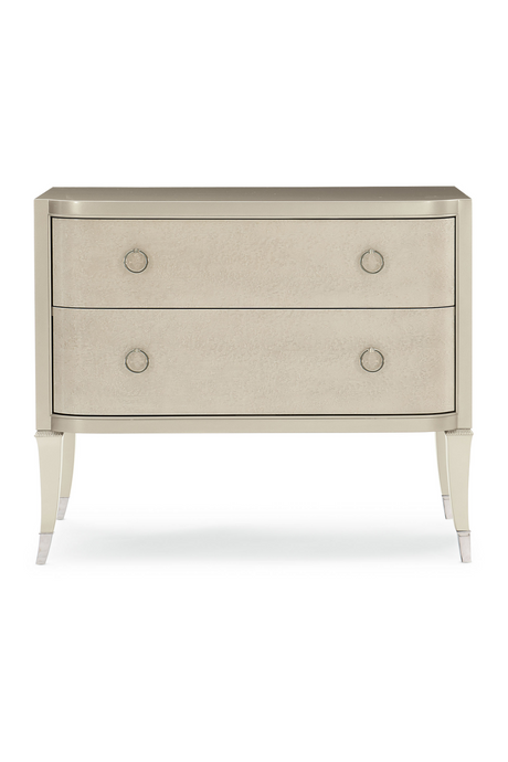 Soft Metallic 2-Drawer Nightstand | Caracole Perfect Match | Oroa.com