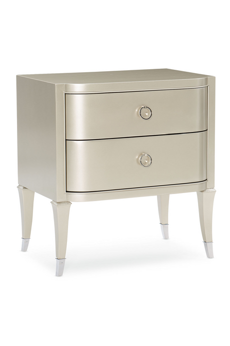 Soft Silver 2-Drawer Nightstand | Caracole Significant Other | Oroa.com