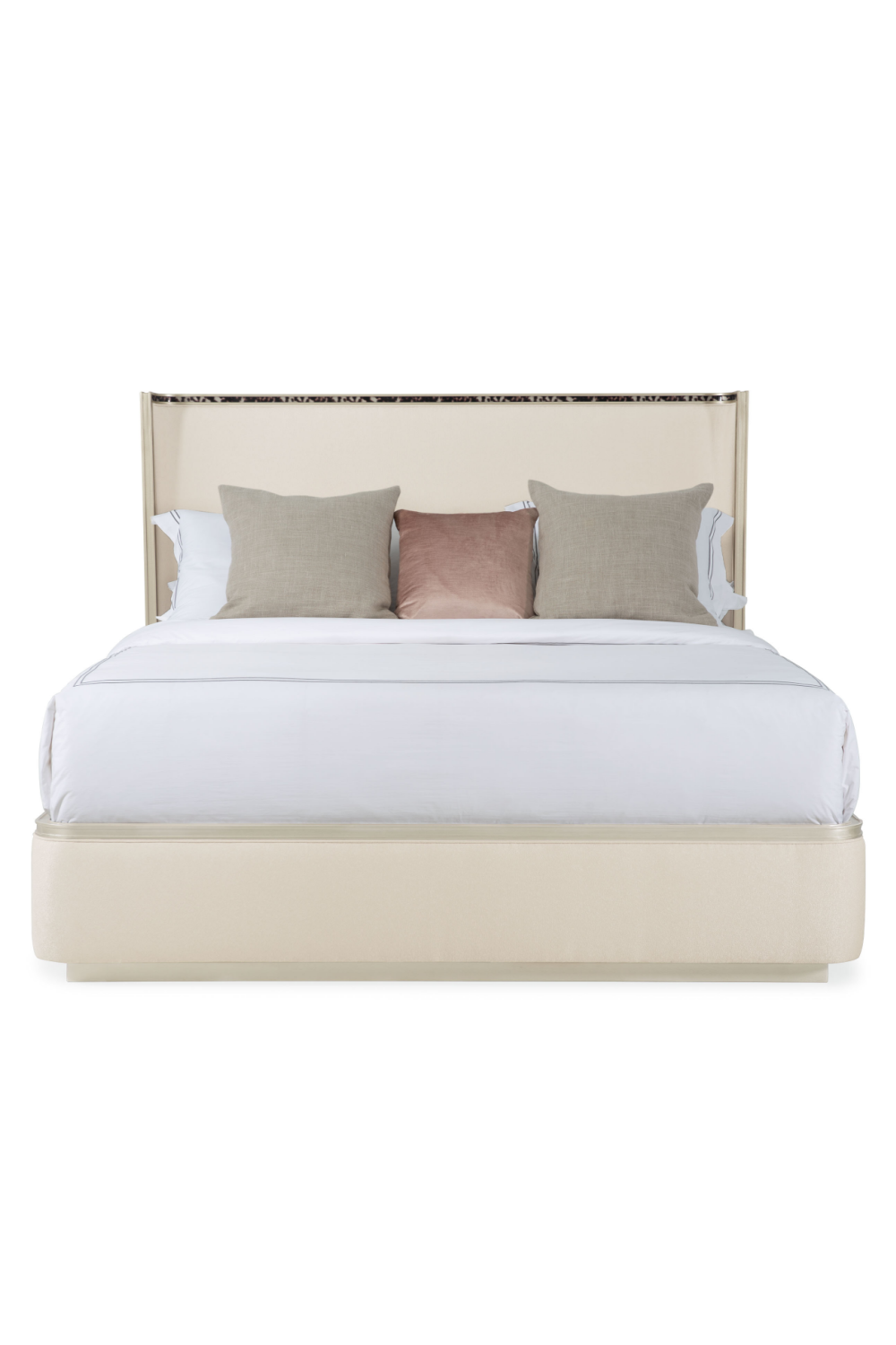 Modern Minimalist Cream Bed | Caracole Dream Big | Oroa.com