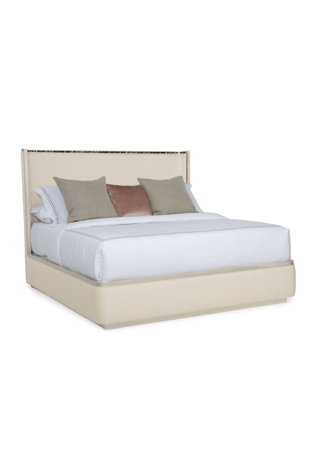 Cream Upholstered California King Bed | Caracole Dream Big | Oroa.com