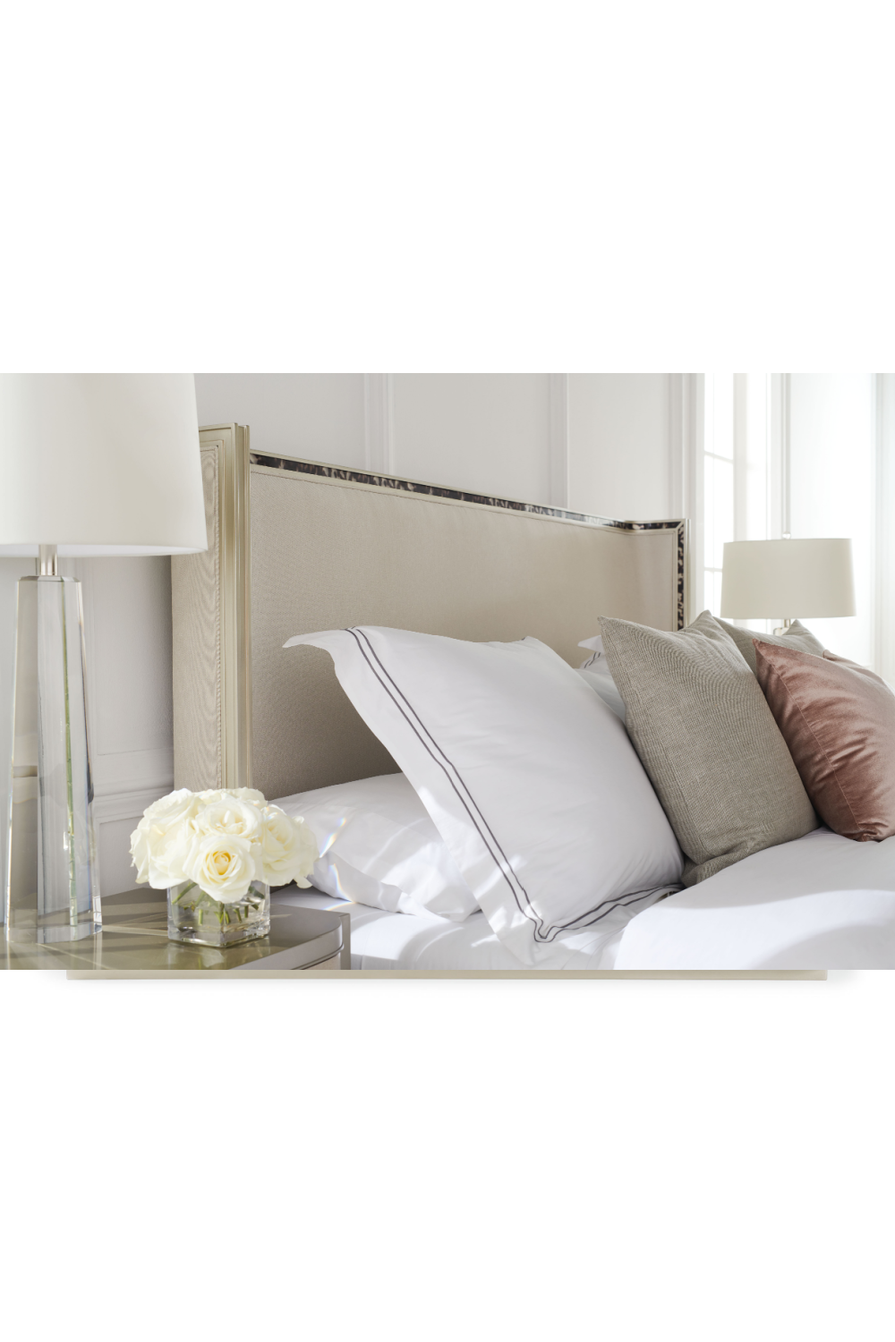 Cream Upholstered California King Bed | Caracole Dream Big | Oroa.com