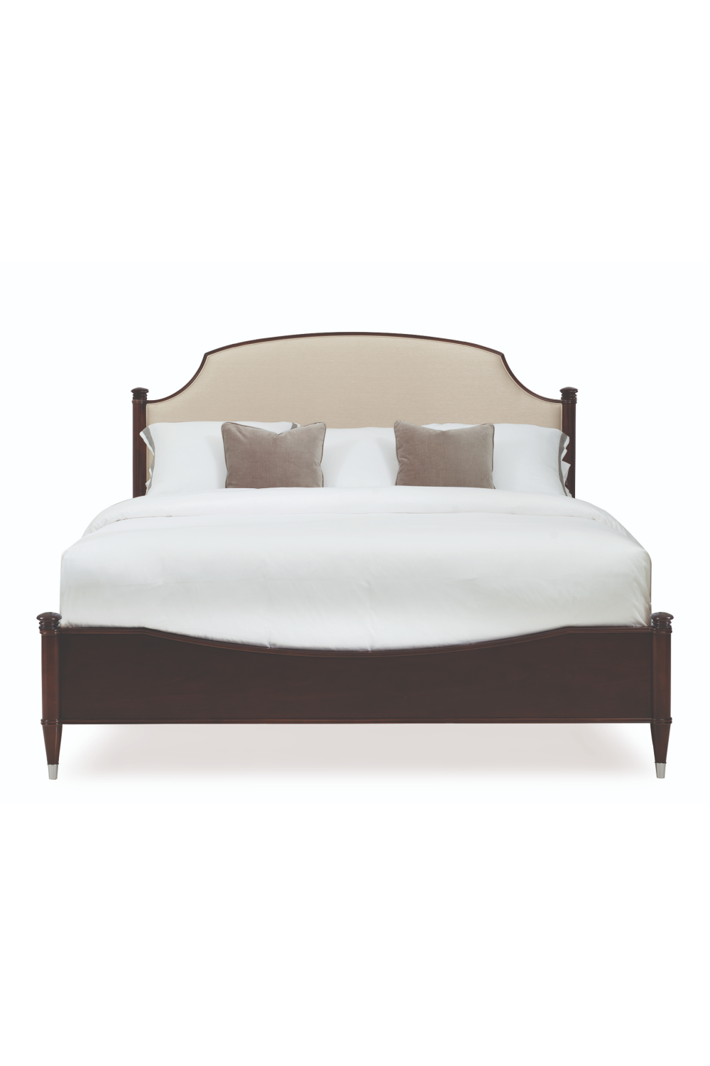 Brown Upholstered California King Bed | Caracole Crown Jewel | Oroa.com