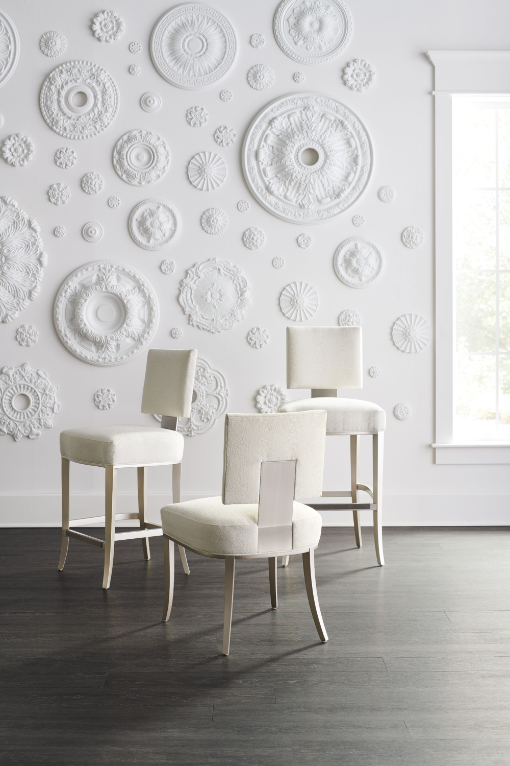 Sateen Modern Klismos Dining Chair (2) | Caracole Reserved Seating | Oroa.com