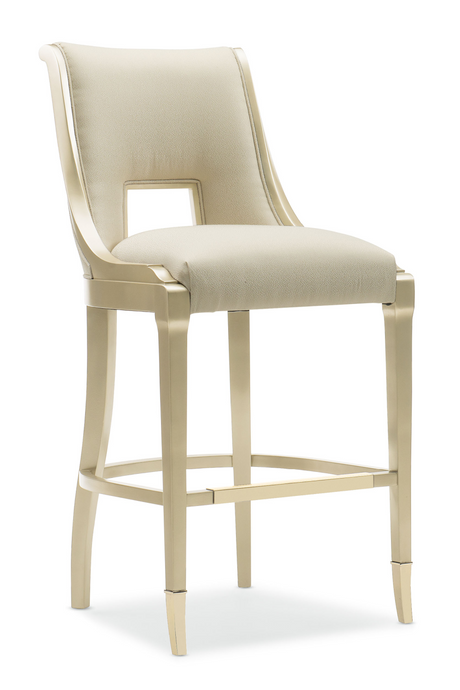 Cream Upholstered Bar Stool | Caracole In Good Taste | Oroa.com