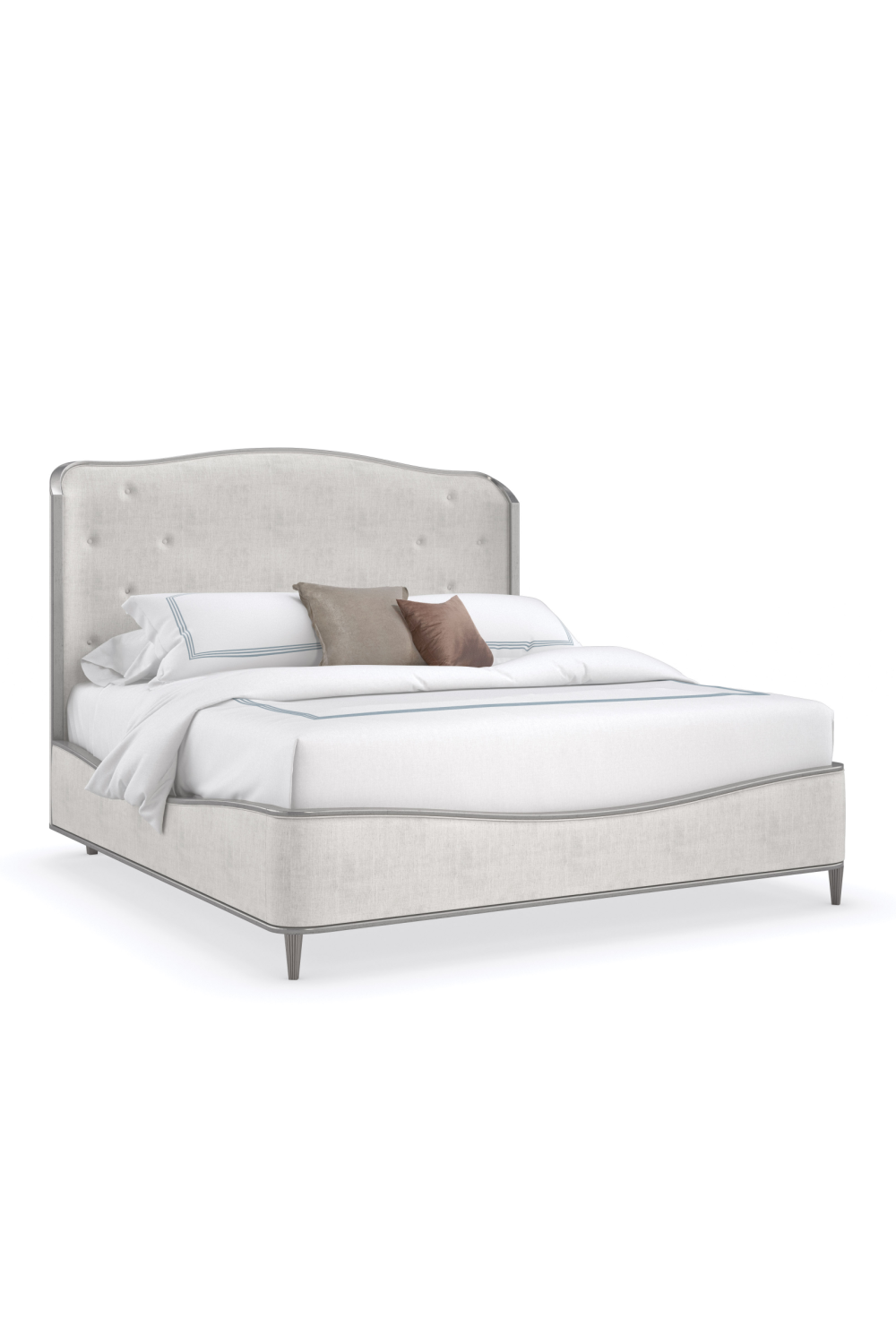 Gray Linen Bed | Caracole Clear The Air | Oroa.com