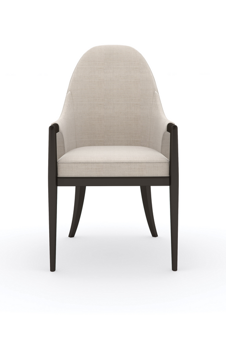 Beige Curved Armchair | Caracole Natural Choice | Oroa.com