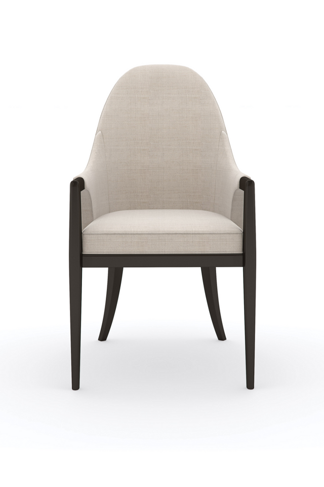 Beige Curved Armchair | Caracole Natural Choice | Oroa.com