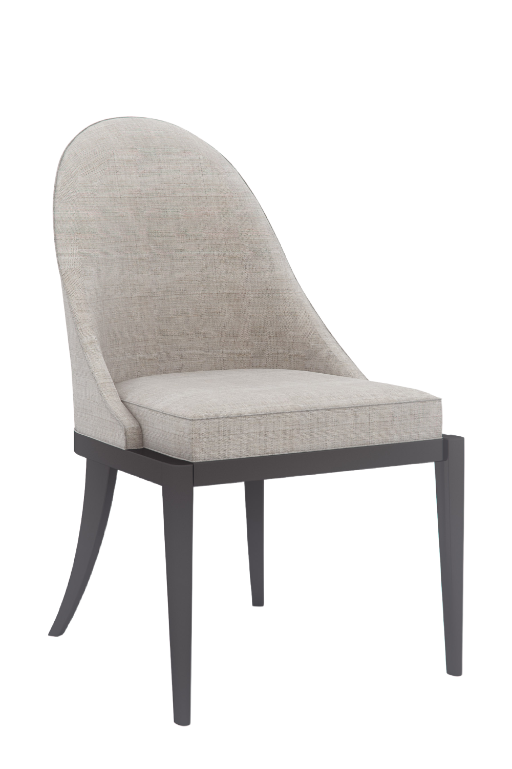 Beige Curved Side Chair | Caracole Natural Choice | Oroa.com
