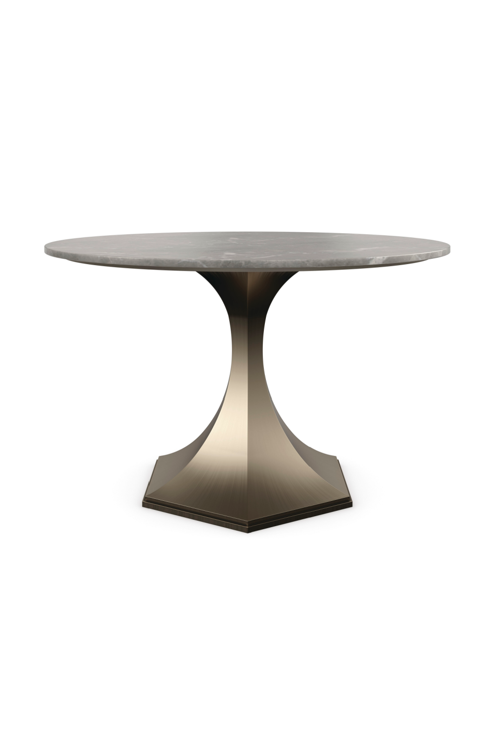 Gray Marble Dining Table | Caracole Top Brass | Oroa.com