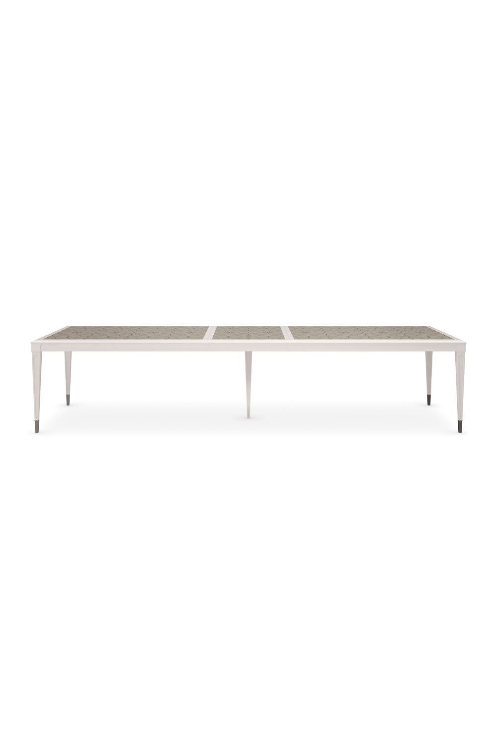 Silver Extendable Dining Table | Caracole Lattice Gather | Oroa.com