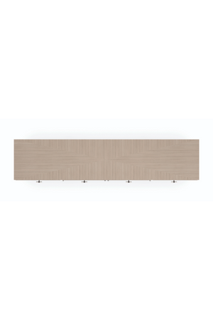 Geometrical Patterned Wooden Sideboard | Caracole Low Rise | Oroa.com