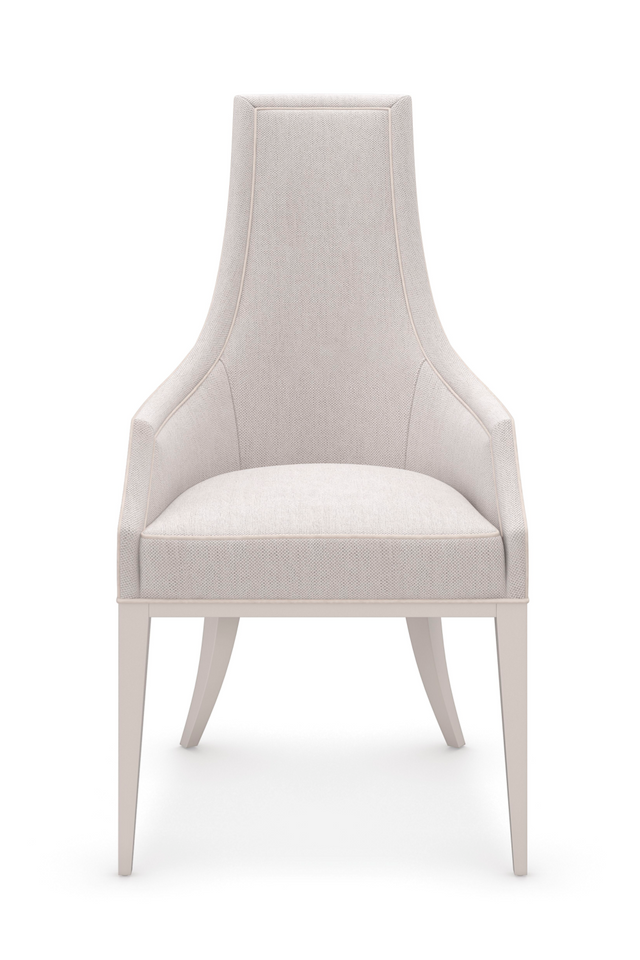 Tapered Back Beige Dining Chair | Caracole Tall Order | Oroa.com