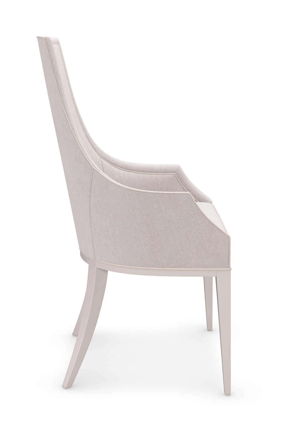 Tapered Back Beige Dining Chair | Caracole Tall Order | Oroa.com