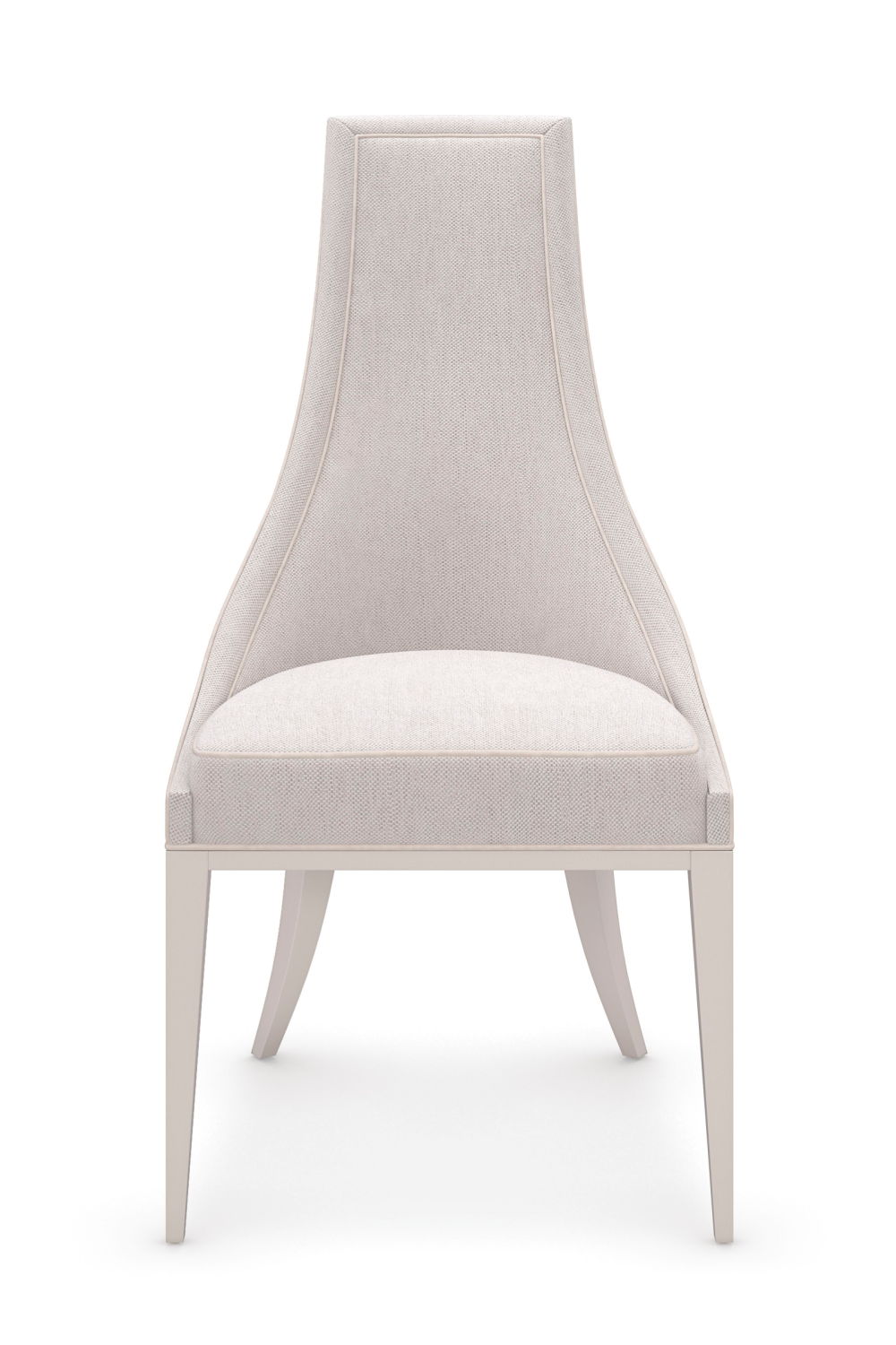 Off White Tapering Side Chair | Caracole Tall Order | Oroa.com