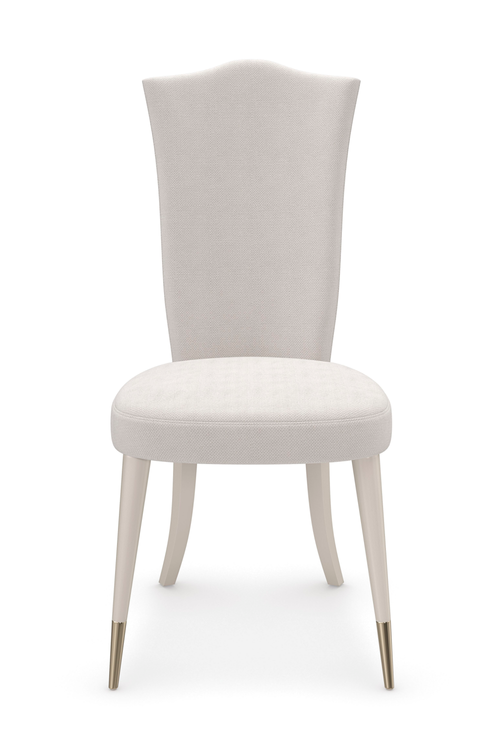 White Camel-Back Side Chair | Caracole Cherub | Oroa.com