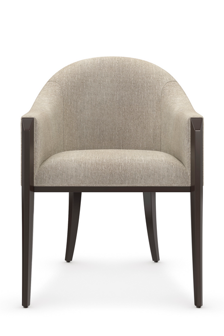 Gray Barrel-Back Dining Chair | Caracole Next Course | Oroa.com