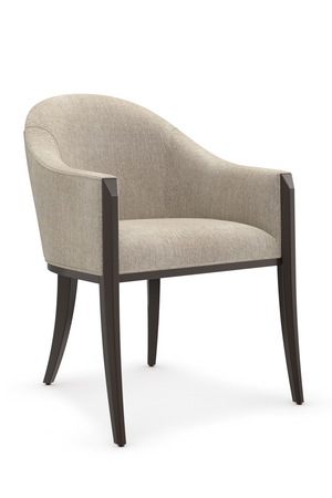 Gray Barrel-Back Dining Chair | Caracole Next Course | Oroa.com