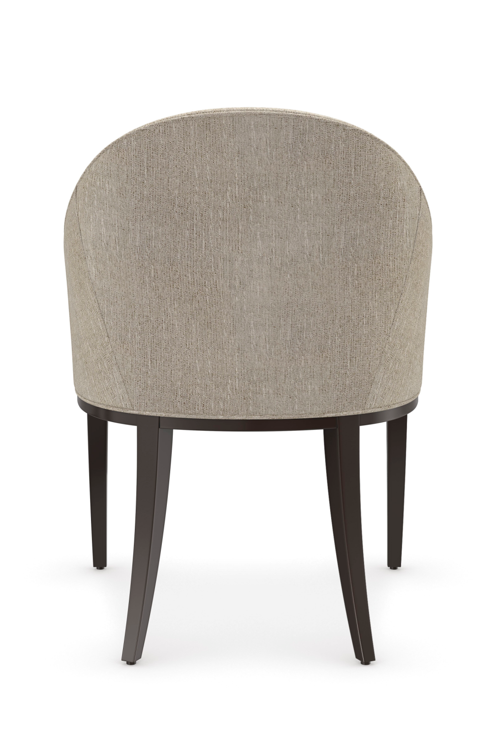 Grey round best sale back dining chair