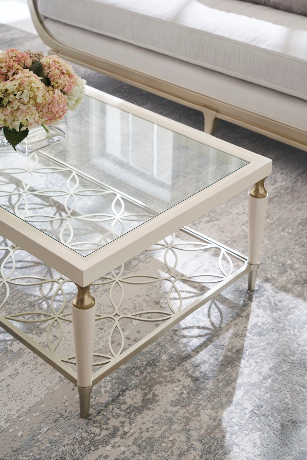 Glass Top Modern Cocktail Table | Caracole Easily Charming | oroa.com