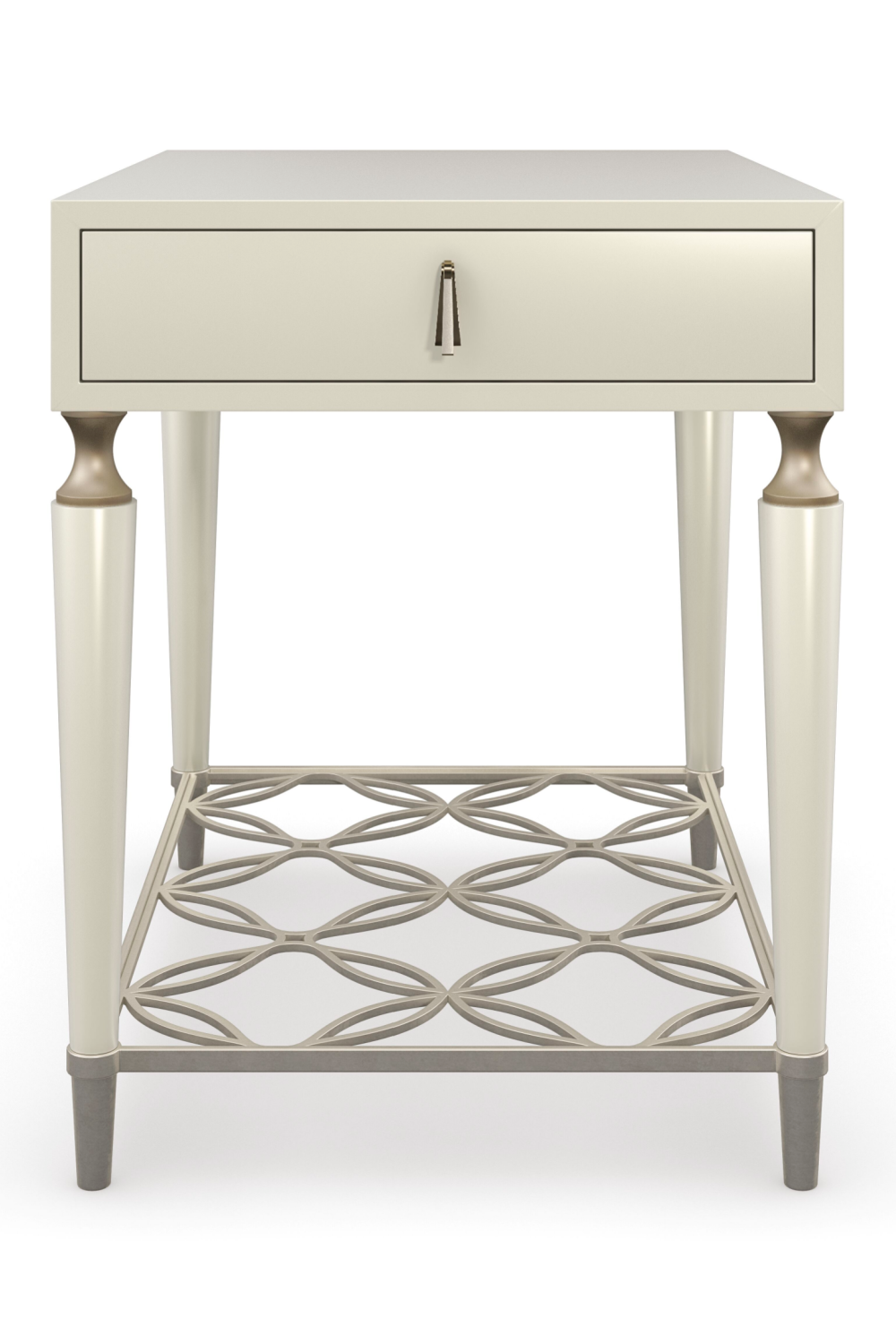 Latticed Wooden End Table | Caracole Charming To The End | Oroa.com