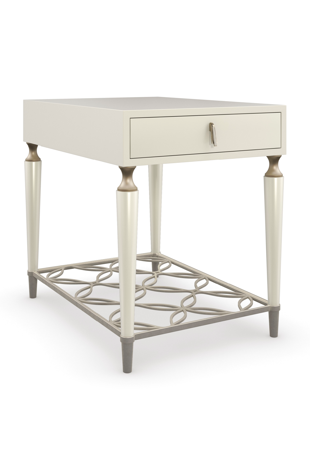 Latticed Wooden End Table | Caracole Charming To The End | Oroa.com