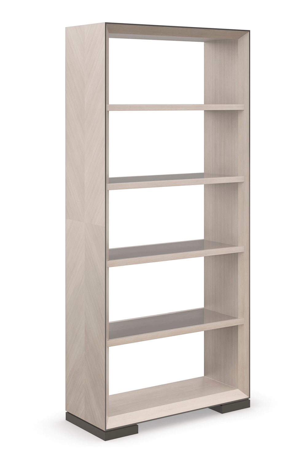 Bronze Glass Shelf Bookcase | Caracole High Rise | Oroa.com